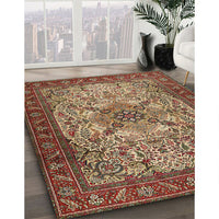 Traditional Saffron Red Persian Rug, tr2613