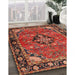 Traditional Rust Pink Persian Rug in Family Room, tr2615