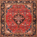 Square Traditional Rust Pink Persian Rug, tr2615