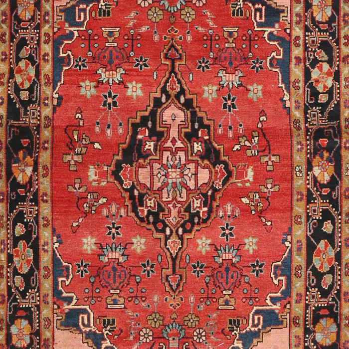 Machine Washable Traditional Rust Pink Rug, wshtr2615