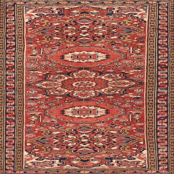 Square Traditional Brown Persian Rug, tr2616