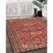 Machine Washable Traditional Peru Brown Rug in a Family Room, wshtr2616