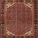 Square Traditional Rust Pink Persian Rug, tr2617