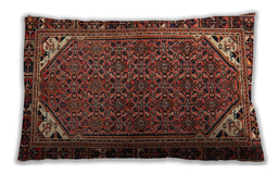 Traditional Classic Rectangular Rust Pink Lumbar Throw Pillow, 13 inch by 19 inch, lbtr2617