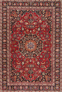 Machine Washable Traditional Rust Pink Rug, wshtr2618