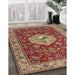 Machine Washable Traditional Tomato Red Rug in a Family Room, wshtr2619