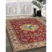 Traditional Red Persian Rug in Family Room, tr2619