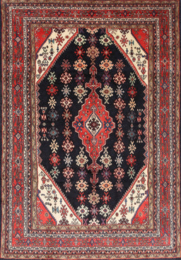 Machine Washable Traditional Orange Salmon Pink Rug, wshtr261