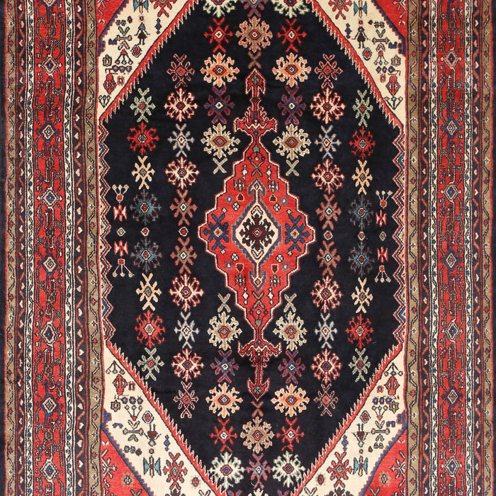 Traditional Orange Salmon Pink Medallion Rug, tr261