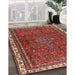 Traditional Orange Salmon Pink Persian Rug in Family Room, tr2620