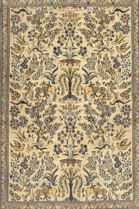 Machine Washable Traditional Brown Rug, wshtr2622