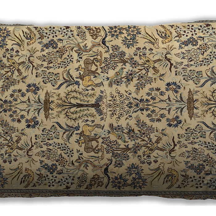 Traditional Classic Rectangular Brown Lumbar Throw Pillow, 13 inch by 19 inch, lbtr2622