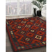 Traditional Dark Brown Southwestern Rug in Family Room, tr2624