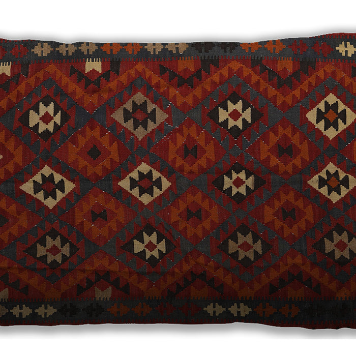 Traditional Classic Rectangular Dark Brown Lumbar Throw Pillow, 13 inch by 19 inch, lbtr2624