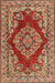 Traditional Sand Brown Medallion Rug, tr2626