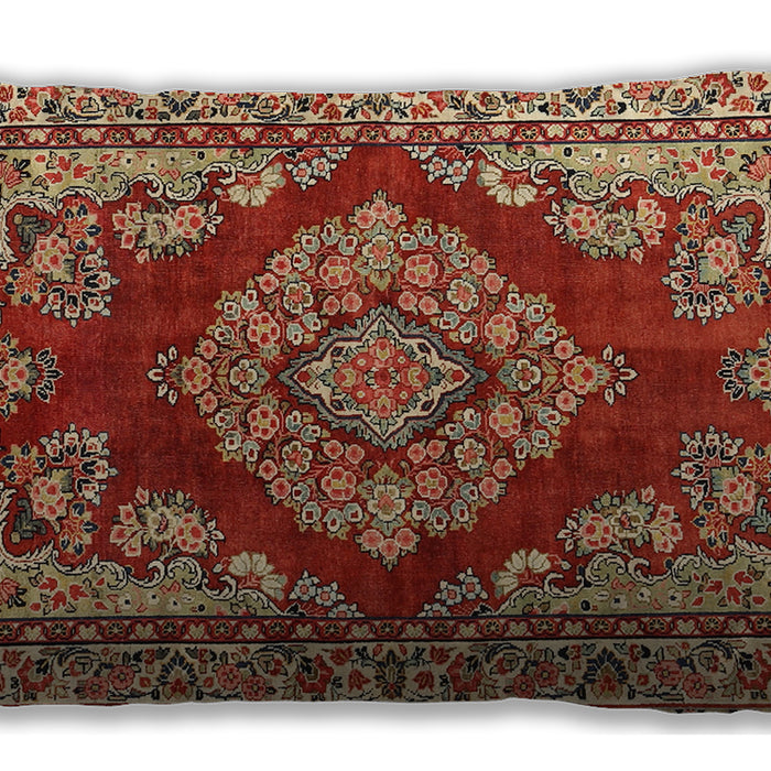 Traditional Classic Rectangular Brown Sand Brown Lumbar Throw Pillow, 13 inch by 19 inch, lbtr2626