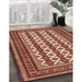 Machine Washable Traditional Tangerine Pink Rug in a Family Room, wshtr2628