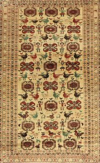 Machine Washable Traditional Mahogany Brown Rug, wshtr2629