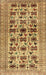 Machine Washable Traditional Mahogany Brown Rug, wshtr2629