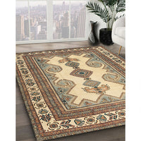 Traditional Dark Sienna Brown Persian Rug, tr2633