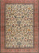 Traditional Brown Red Persian Rug, tr2634