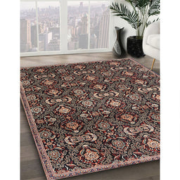 Traditional Red Persian Rug in Family Room, tr2635