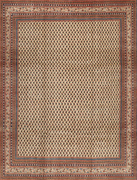 Machine Washable Traditional Dark Sienna Brown Rug, wshtr2636