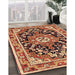 Traditional Sand Brown Persian Rug in Family Room, tr2637