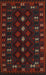 Traditional Chocolate Brown Southwestern Rug, tr2639