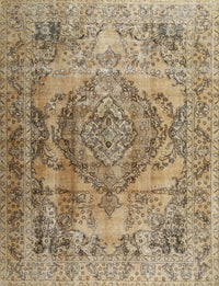 Machine Washable Traditional Brown Rug, wshtr2641