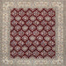 Square Traditional Tan Brown Persian Rug, tr2643