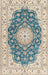 Traditional Grayish Turquoise Green Persian Rug, tr2646