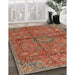 Machine Washable Traditional Orange Brown Rug in a Family Room, wshtr2649