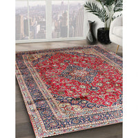 Traditional Light French Beige Brown Medallion Rug, tr264