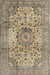 Machine Washable Traditional Brown Rug, wshtr2653