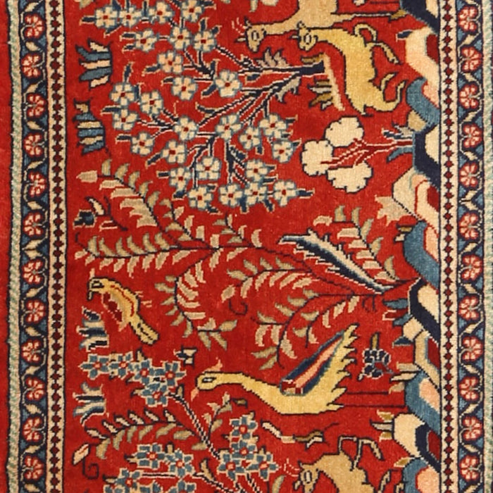 Machine Washable Traditional Orange Brown Rug, wshtr2655