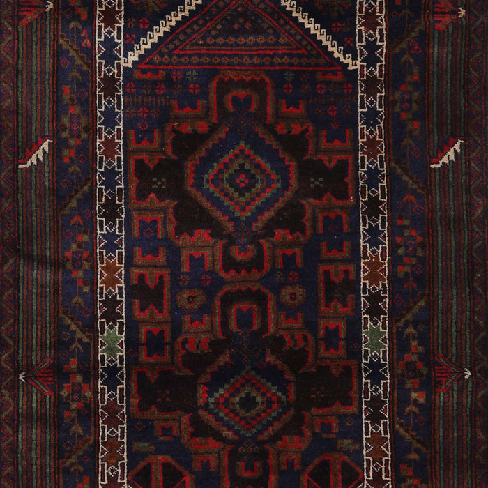Traditional Burgundy Brown Persian Rug, tr2656