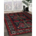 Machine Washable Traditional Deep Red Rug in a Family Room, wshtr2657