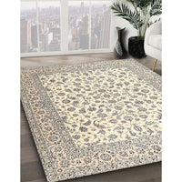 Traditional Vanilla Gold Persian Rug, tr2659