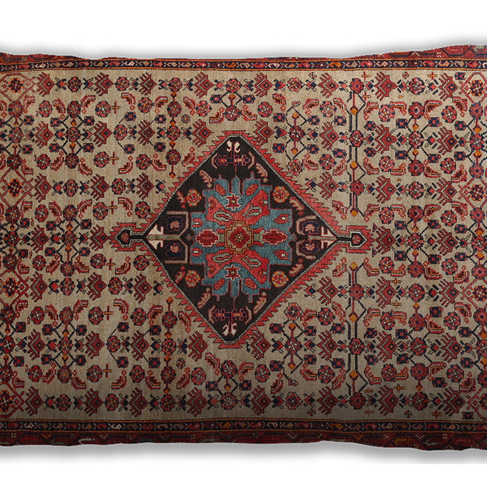 Traditional Classic Rectangular Tomato Red Lumbar Throw Pillow, 13 inch by 19 inch, lbtr265