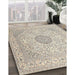 Machine Washable Traditional Light Gold Rug in a Family Room, wshtr2661