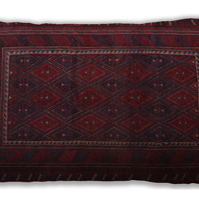 Traditional Classic Rectangular Burgundy Brown Lumbar Throw Pillow, 13 inch by 19 inch, lbtr2662