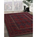 Traditional Burgundy Brown Southwestern Rug in Family Room, tr2662