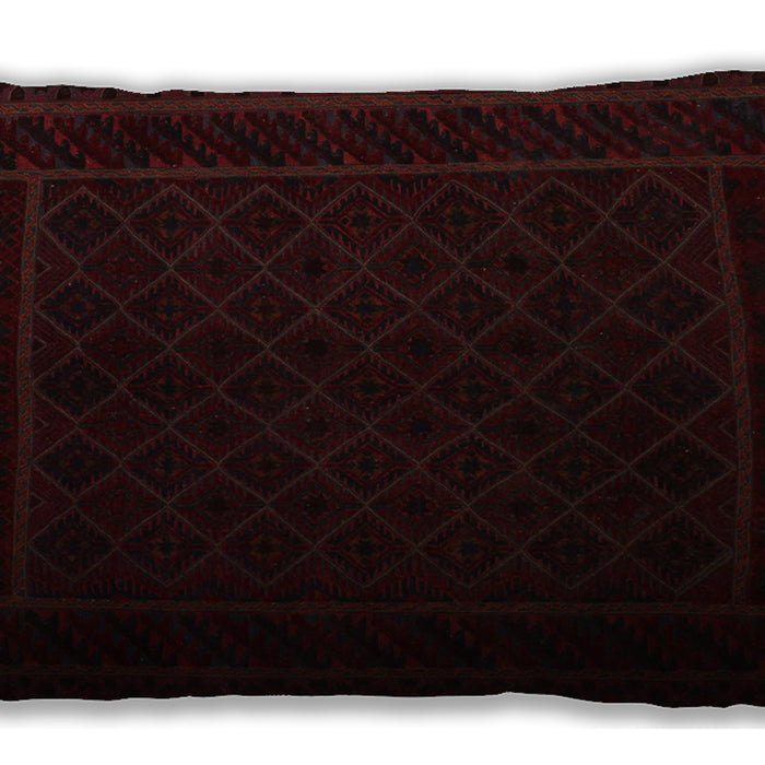 Traditional Classic Rectangular Black Brown Lumbar Throw Pillow, 13 inch by 19 inch, lbtr2664