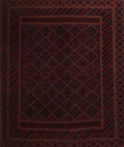 Machine Washable Traditional Black Brown Rug, wshtr2664