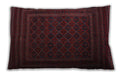 Traditional Classic Rectangular Wine Red Lumbar Throw Pillow, 13 inch by 19 inch, lbtr2666