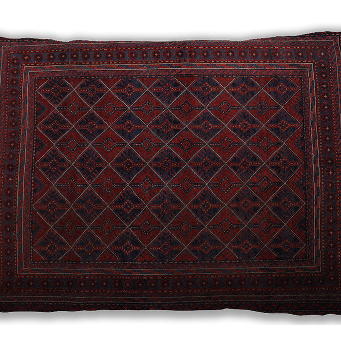 Traditional Classic Rectangular Wine Red Lumbar Throw Pillow, 13 inch by 19 inch, lbtr2666