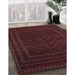 Traditional Wine Red Southwestern Rug in Family Room, tr2666