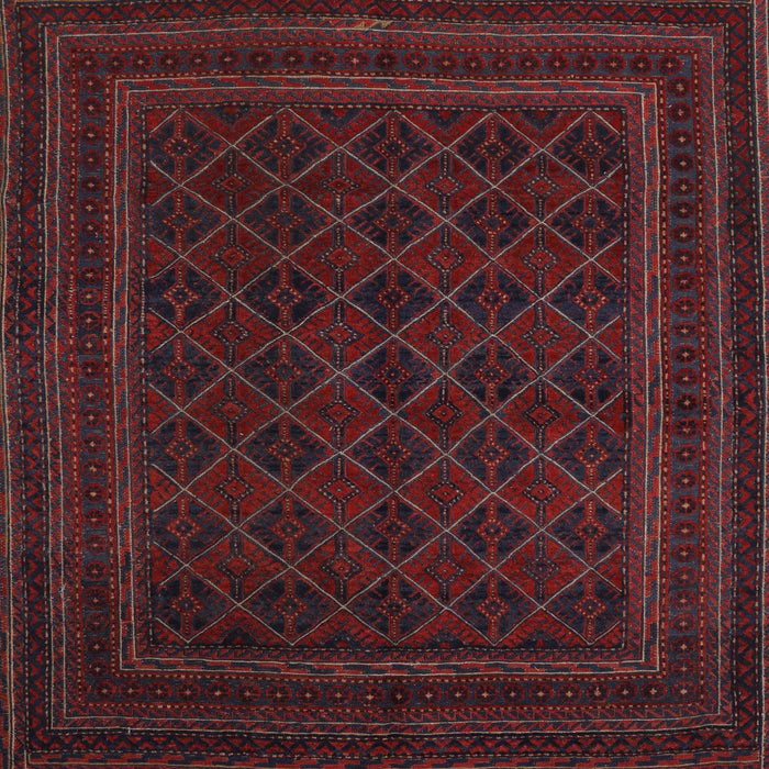 Traditional Wine Red Southwestern Rug, tr2666