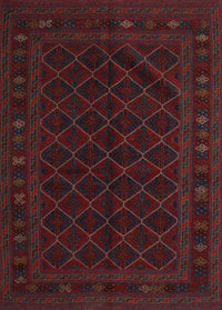 Machine Washable Traditional Burgundy Brown Rug, wshtr2667